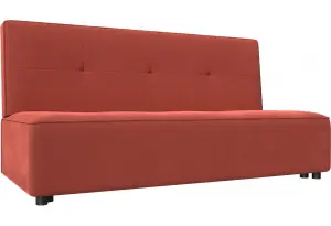 Прямой диван Зиммер Коралловый (Микровельвет)