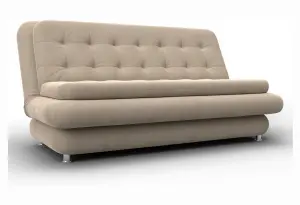 Диван-книжка Лига-123 SEVEN 729 бежевый (Велюр)