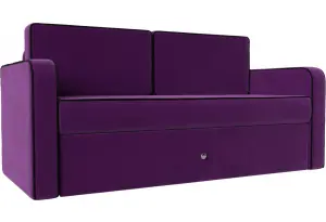Детский диван трансформер Смарт Фиолетовый/Черный (Микровельвет)
