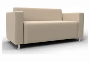 Диван прямой Лига-093 ВН Бежевый (Экокожа)