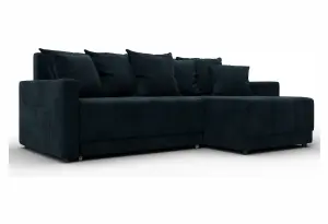 Диван угловой Лига-125 угол универсальный LAIM 21 графит (Велюр)