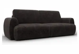 Диван прямой Лига-115 НПБ BRUT 17 коричневый (Велюр)