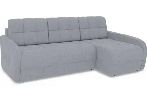Диван угловой правый «Аспен Slim Т2» (Levis 85 (рогожка) Темно-серый)