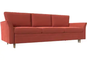 Диван прямой София Коралловый (Микровельвет)