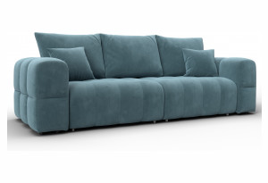 Диван прямой Лига-110 НПБ SEVEN 113 бирюзовый (Велюр)