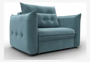 Кресло Лига-100 НПБ SEVEN 113 бирюзовый (Велюр)