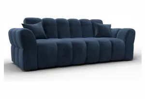 Диван-книжка Лига-111 TOWER 13 синий (Велюр)