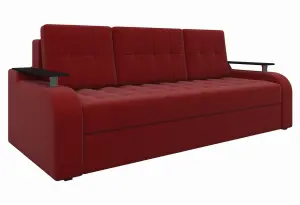 Диван прямой Ричард Красный (Микровельвет)