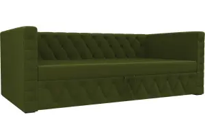 Детская кровать Таранто Зеленый (Микровельвет)