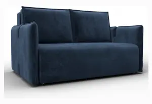 Диван прямой Лига-117 TOWER 13 синий (Велюр)