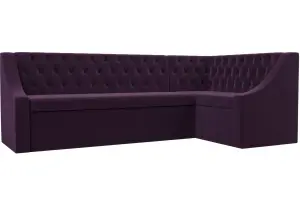 Кухонный угловой диван Мерлин Фиолетовый (Велюр)