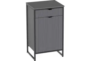 Тумба 1 дв и 1 ящ Нора прихожая Графит