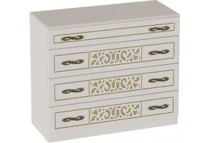   Комод 4 ящика 1015 Оливия спальня