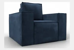 Кресло Лига-081 НПБ TOWER 13 синий (Велюр)