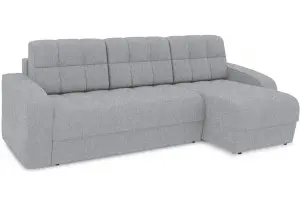 Диван угловой правый «Аспен Т1» (Levis 85 (рогожка) Темно-серый)