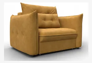 Кресло Лига-100 НПБ BRUT 10 желтый (Велюр)