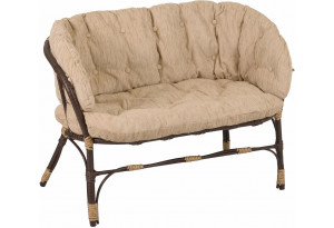 Диван Багама, полиротанг, подушка бежевая