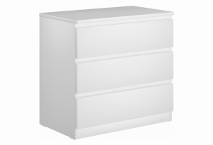 9.05.02.040.1 MALTA комод 3 ящика без доводчиков 80х76 белый RU