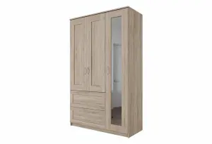 Шкаф комбинированный Сириус 3 двери, 2 ящика, дуб сонома