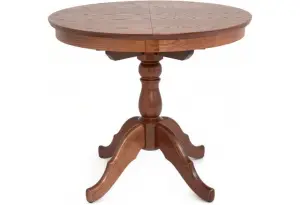 Раздвижной обеденный стол Лилия, светло-коричневый