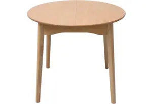 Обеденный стол Модерн, круглый, раздвижной (светлый бук)