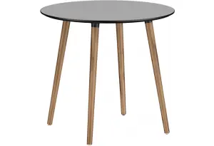 Обеденный стол TEYA 80*80, серый (деревянные ножки)