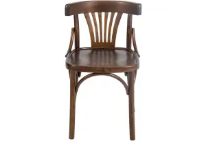 Венский стул твердый, темно-коричневый