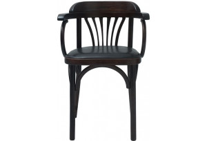 Венское кресло мягкое (темно-коричневый, экокожа)