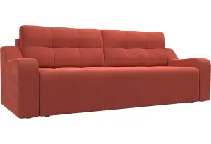 Прямой диван Итон Коралловый (Микровельвет)