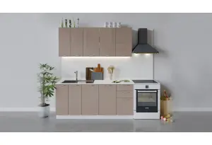 Кухонный гарнитур «Весна» длиной 180 см (Белый/Кофе с молоком)
