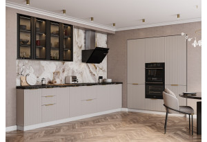 Модульная кухня Мелисса Бежевый скин МДФ