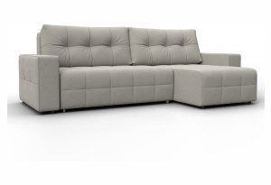 Диван угловой Лига-122 угол универсальный Амур 02 бежевый (Рогожка)