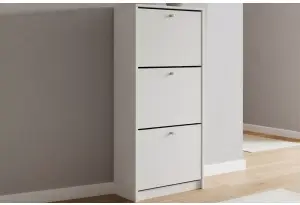 Обувница закрытая 49х28х135 см с тремя отделениями Теви