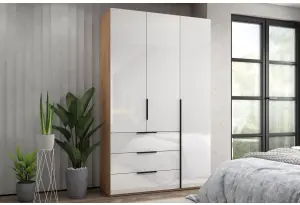 Шкаф 3-х дверный с ящиками, 135 см Люкс