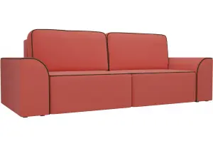 Прямой диван Вилсон Коралловый (Микровельвет)