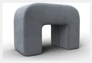 Пуф 008 TOWER 10 серый (Велюр)