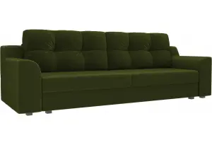 Прямой диван Сансара Зеленый (Микровельвет)