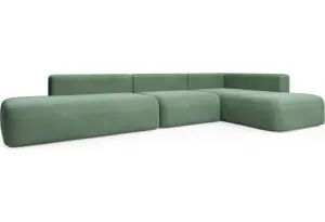 НОВЫЕ ЭМОЦИИ XL Диван угловой, темно-зеленый