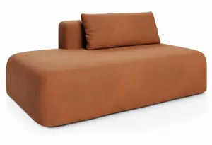 НОВЫЕ ЭМОЦИИ МИНИ Диван прямой, терракотовый, банкетка слева