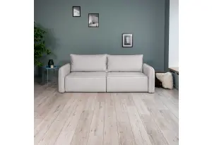 ПОРТЛЕНД Диван прямой светло-серый, букле