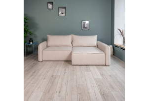 ПОРТЛЕНД Диван угловой светло-бежевый, букле