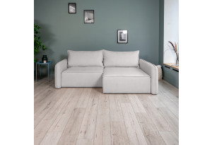 ПОРТЛЕНД Диван угловой светло-серый, букле