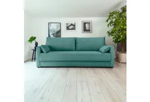 РИМИНИ Диван прямой Cilium изумруный