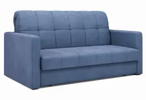 ТОКИО Складная кровать с подлокотниками серо-синяя, 160 ППУ