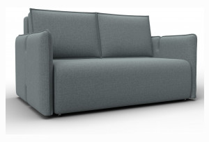 Диван прямой Лига-117 Амур 07 серый (Рогожка)