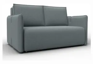 Диван прямой Лига-117 Амур 07 серый (Рогожка)