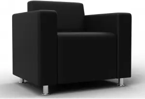 Кресло Лига-093 ВН Черный (Экокожа)