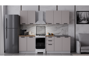 Модульная кухня Фортуна Бежевый МДФ 2 м