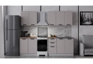 Модульная кухня Фортуна Бежевый МДФ 2 м