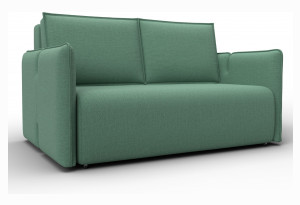 Диван прямой Лига-117 Амур 11 зеленый (Рогожка)